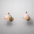 Large Vintage Italian Brass and Opaline Glass Wall Sconces, 1950s, Set of 2 For Sale - Image 9 of 14