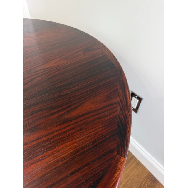 Mid 20th Century Danish Modern Rosewood Extendable Dining Table by Faarup Møbelfabrik, Denmark For Sale - Image 6 of 14