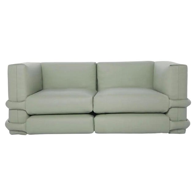 Two-Seater Pillow Sofa in Leather by Muller Van Severen for BD Barcelona For Sale - Image 15 of 15