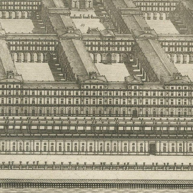 Pieter Mortier, Plan of Jerusalem and Bird's Eye View of Solomon's Temple, 1700, Engraving For Sale - Image 6 of 12