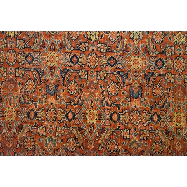 Traditional Antique 20th Century Persian Malayer Runner With Geometric Lattice - Rug & Kilim For Sale - Image 3 of 4