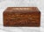 Wood Vintage Traditional Carved Walnut Inlaid Storage Box For Sale - Image 7 of 8