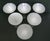 Vintage Orrefors Sweden Milky Crystal Martini Glasses - Set of 6 For Sale - Image 4 of 5