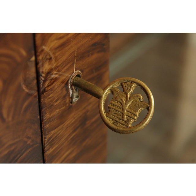 1980s Grain Painted Illuminated Display Cabinet For Sale - Image 10 of 12