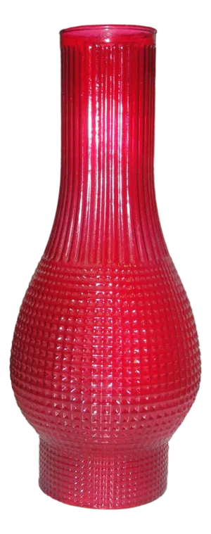 Ruby Red Straight Glass Chimney