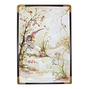 Vintage Signed Lakides Chinoiserie Style Bird Painting