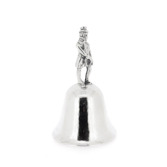 Mid-Century Modern Late 20th Century Cartier Sterling Silver Table Bell With Figural Handle For Sale - Image 3 of 16
