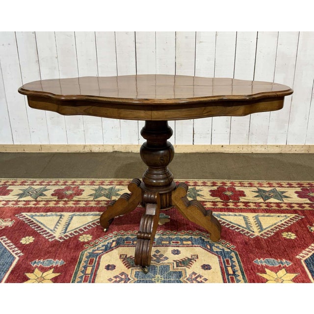 Louis Philippe Style Walnut Side Table, 1800s For Sale - Image 12 of 12