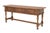 Baroque 1920s Italian Walnut Three-Drawer Library Table With Turned Legs & H-Stretcher For Sale - Image 3 of 5