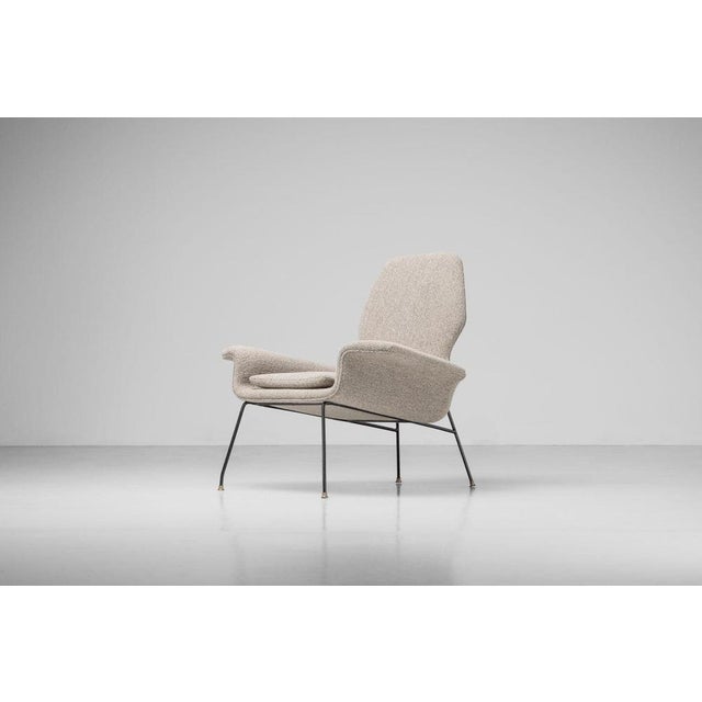 Metal Large Lounge Chair by Carlo Hauner for Forma Moveis, Brazil, 1955 For Sale - Image 7 of 18