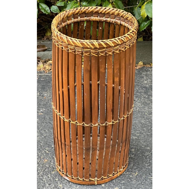 Split Bamboo Umbrella Stand Chairish