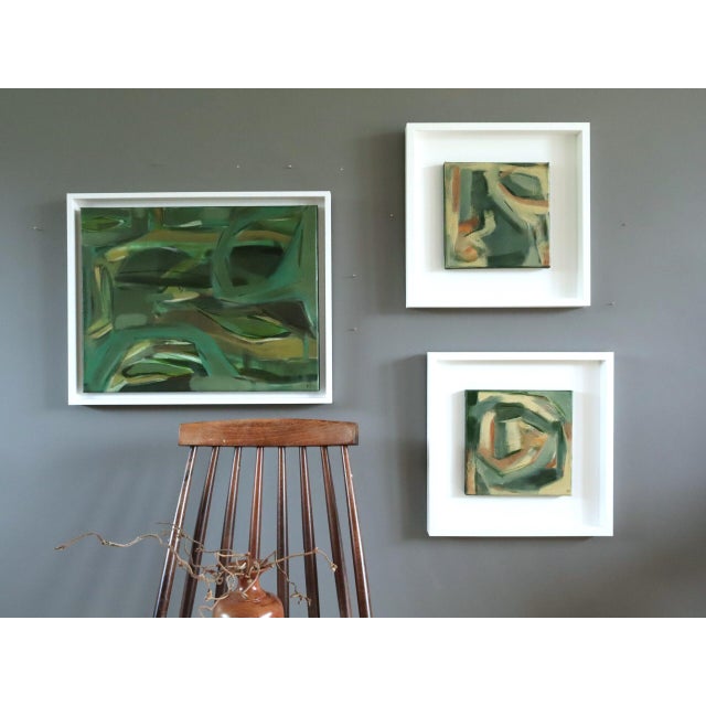 Contemporary 'Forest Bathing Ii' Modernist Abstract Acrylic Painting by British Artist Frances Daws, Framed For Sale - Image 10 of 10