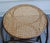 1960s Bentwood and Wicker Round Stool Ottoman For Sale - Image 4 of 5