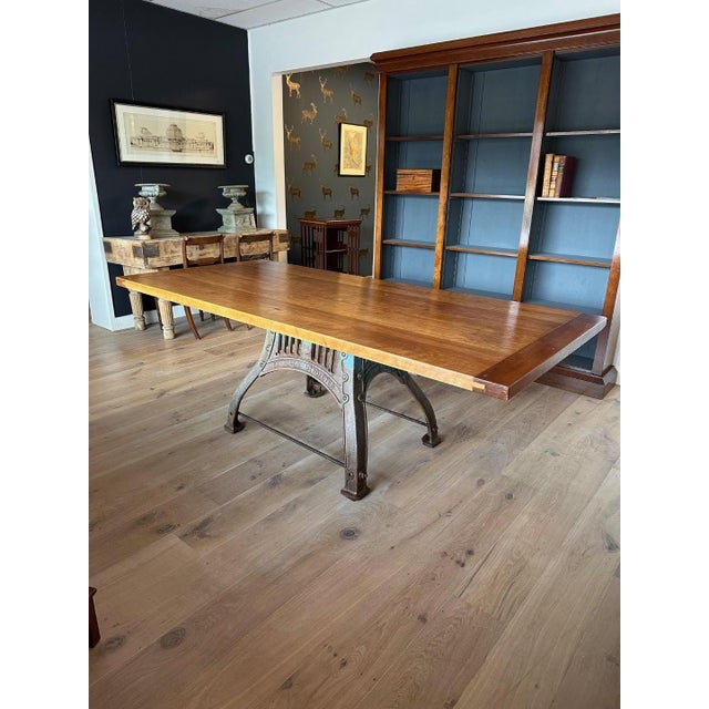 Vintage Dining Table in Cherry, 1920s For Sale - Image 11 of 14