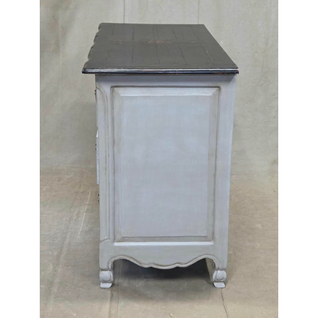 Vintage Swedish Rococo Style Chest of Three Drawers With Brass Hardware For Sale - Image 13 of 14