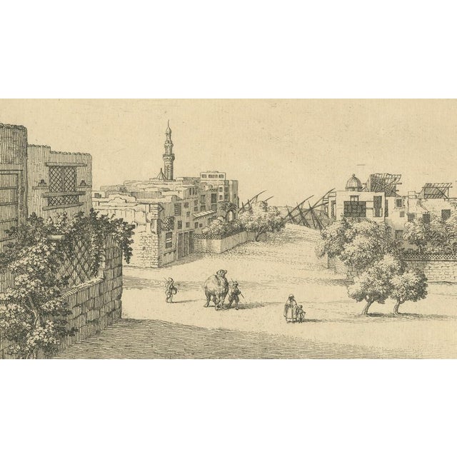 Norden, View of Deir el-Tin near Cairo Antique Egypt City, Engraving, 1755 For Sale - Image 6 of 10