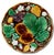 Bottle Green Set of 6 Antique Victorian Wedgwood Vine & Strawberry Majolica Plates With Wall Hanger Brackets Late 19th Century For Sale - Image 8 of 18