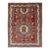 Turkish Vintage Oushak Rug With Medallions in Red, Taupe, Olive and Gray For Sale