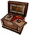 Outstanding Antique Victorian Rosewood Veneer Tea Caddy Box With Fancy Abalone Inlay Features - Circa 1870s For Sale - Image 17 of 18