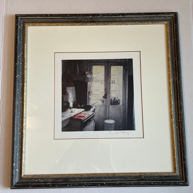 Late 20th Century Vintage Ethan Allen Framed Art Prints - Model 07-2366 & 07-2365 - Pair For Sale - Image 5 of 11