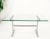 Mid-Century Modern Square Stainless Profile Base Glass Top Dining Writing Work Station Table For Sale - Image 3 of 13
