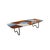 Malone coffee table in ceramic, plywood and metal by popus editions. Dimensions: w 144 x d 60 x h 37 cm. Materials:...