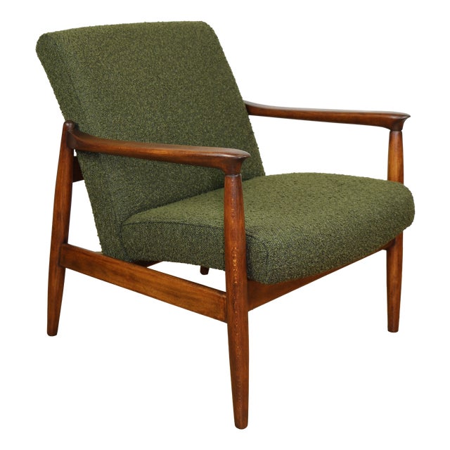 Green GFM-64 Lounge Chair by Edmund Homa, 1970s For Sale