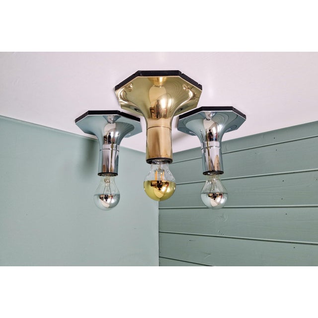 Brass Wall Light by Motoko Ishii for Staff Leuchten, 1970 For Sale - Image 3 of 13