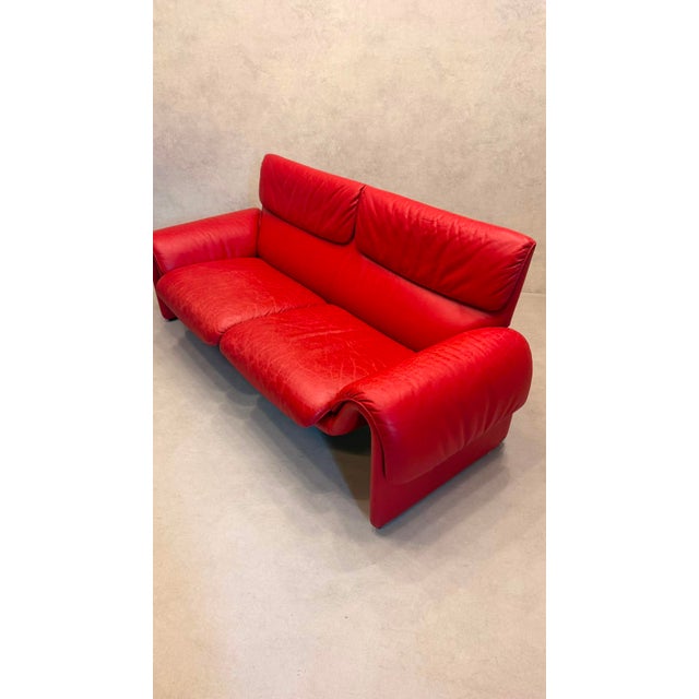 1980s Vintage DS-2011 Leather Sofa from de Sede, 1980s For Sale - Image 5 of 14