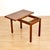 A fantastic vintage teak card table made in England during the 1950s. With a fold-out top, revealing a green felt playing...