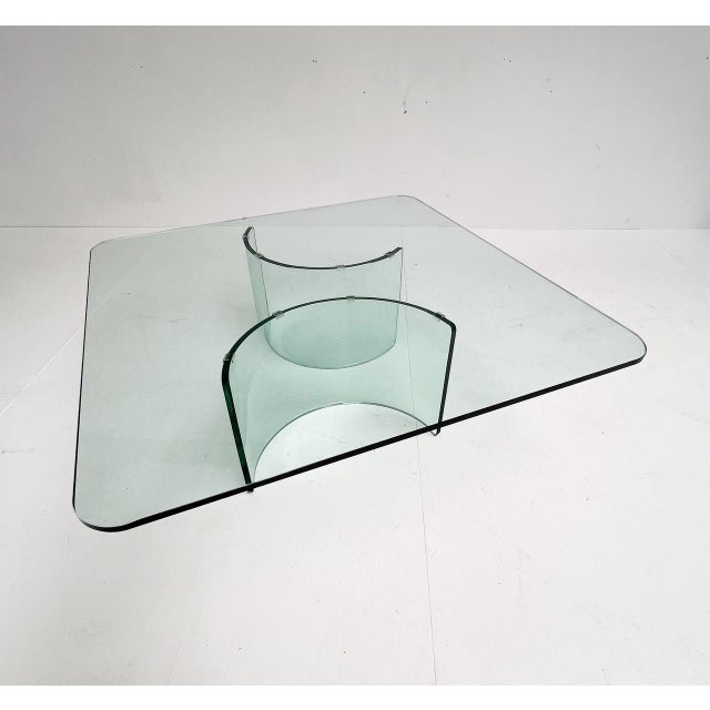 Modern Italian Glass Coffee Table, 1970s For Sale - Image 10 of 13