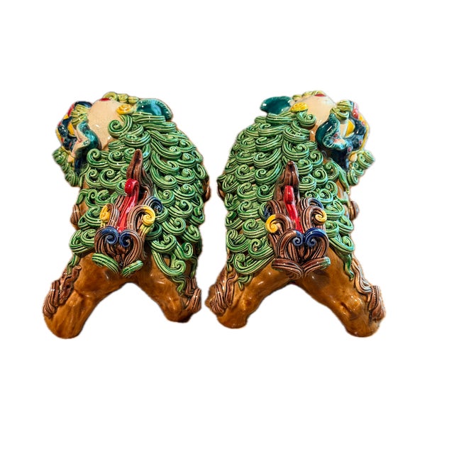 Pair of San Tao Fang Foo Dogs For Sale In Washington DC - Image 6 of 7