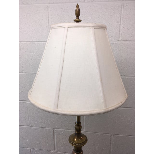 Rembrandt Solid Brass Table Lamp and Shade - a Pair For Sale - Image 10 of 13