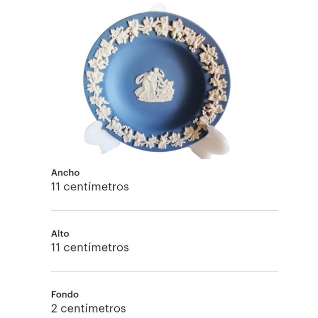 Blue Three Piece Set in Blue and Pink Jasperware from Wedgwood, Set of 3 For Sale - Image 8 of 16
