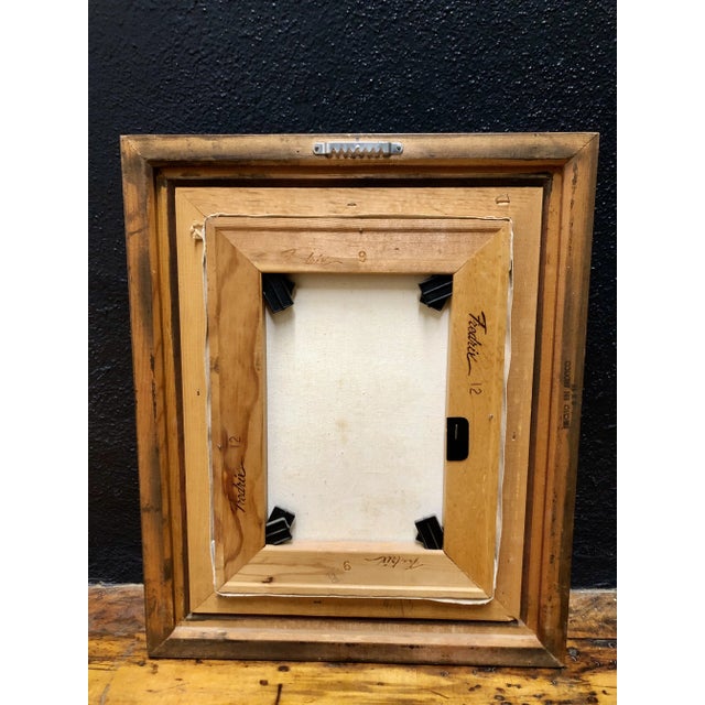 Vintage Floral Poppies Still Life Framed Painting For Sale - Image 4 of 4