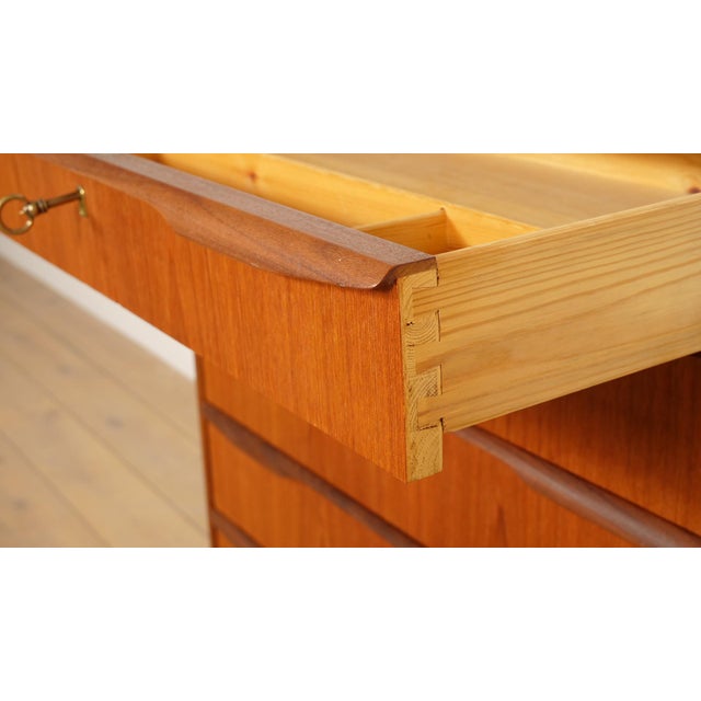 Vintage Danish Chest Drawers in Teak For Sale - Image 10 of 11