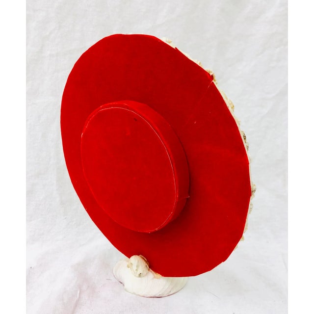 White Vtg Folk Art Style Seashell Souvenir Frame For Sale - Image 8 of 11