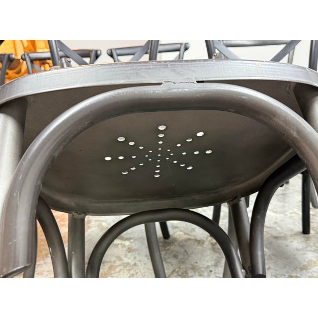Restoration Hardware Metal Madeleine Side Chairs, Set of Twelve For Sale - Image 12 of 12