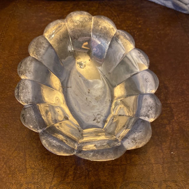 Reed & Barton Vintage Reed & Barton Silver-on-Copper Fluted Oval Bowl For Sale - Image 4 of 11