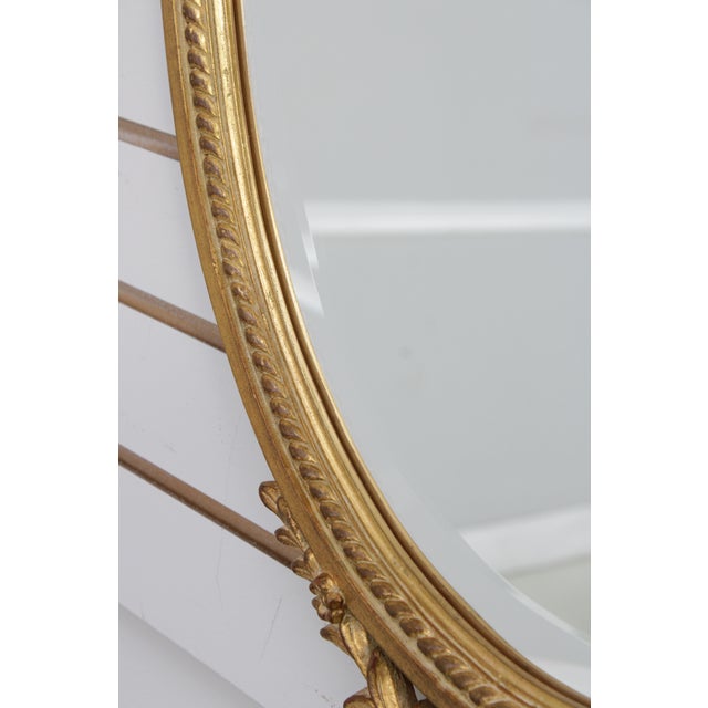 Gold Carvers Guild Adams Style Gold Frame Mirror For Sale - Image 8 of 13