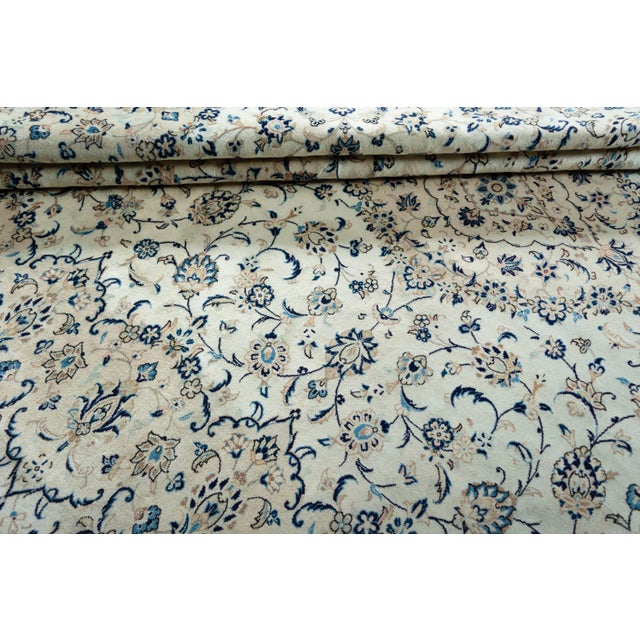 Hand-Knotted Kashan Oriental Rug For Sale - Image 10 of 12