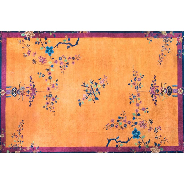 Textile Early 20th Century Chinese Art Deco Rug For Sale - Image 7 of 14