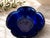 Bring a striking dose of Mid-Century Italian design to your table with this elegant set of four sculptural cobalt blue art...
