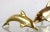 Mid-Century Brass Dolphins, Set of 2 For Sale - Image 6 of 8