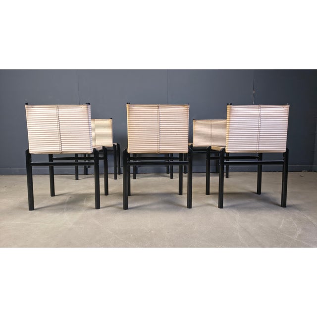 Mastro Dining Chairs by Afra & Tobia Scarpa for Molteni, 1980s, Set of 6 For Sale - Image 4 of 18