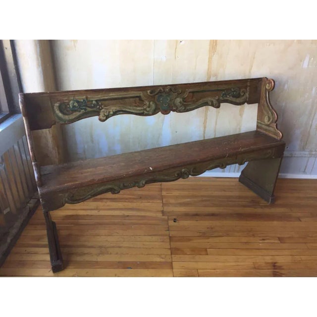 This small Tuscan antique church pew is very nice and we came across it on our recent buying trip to Italy. It is hand-...
