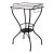 Art Deco Iron and Marble Industrial Table for Kitchen, Bathroom, Patio, 1930s For Sale