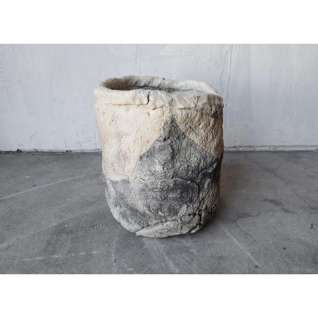 Love this super 13" Mid Century Rough Hewn Organic Ceramic Planter. It is a large scale piece of Mid Century pottery...