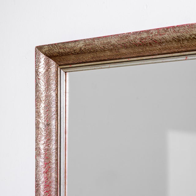 20th Century French Wood Patinated Mirror For Sale - Image 13 of 18