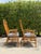 Wood Vintage Pagoda Back Rattan Armchairs – A Pair For Sale - Image 7 of 16